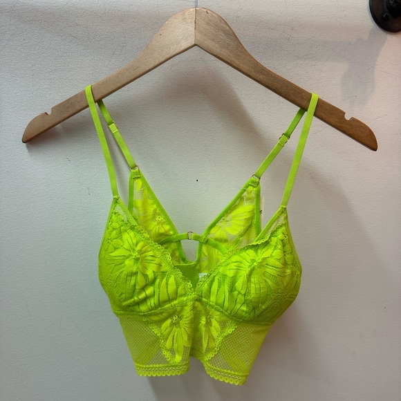 aerie Other - NWT Aerie Vibrant Lime Lace Bralette